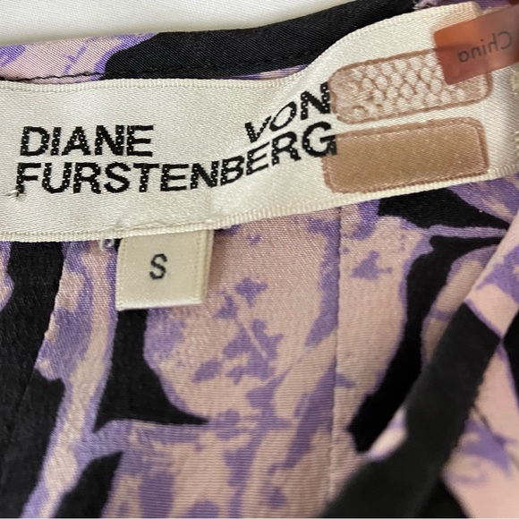 Diane von Furstenburg Joyce Silk Shift Floral Dress Size Small - Picture 7 of 8